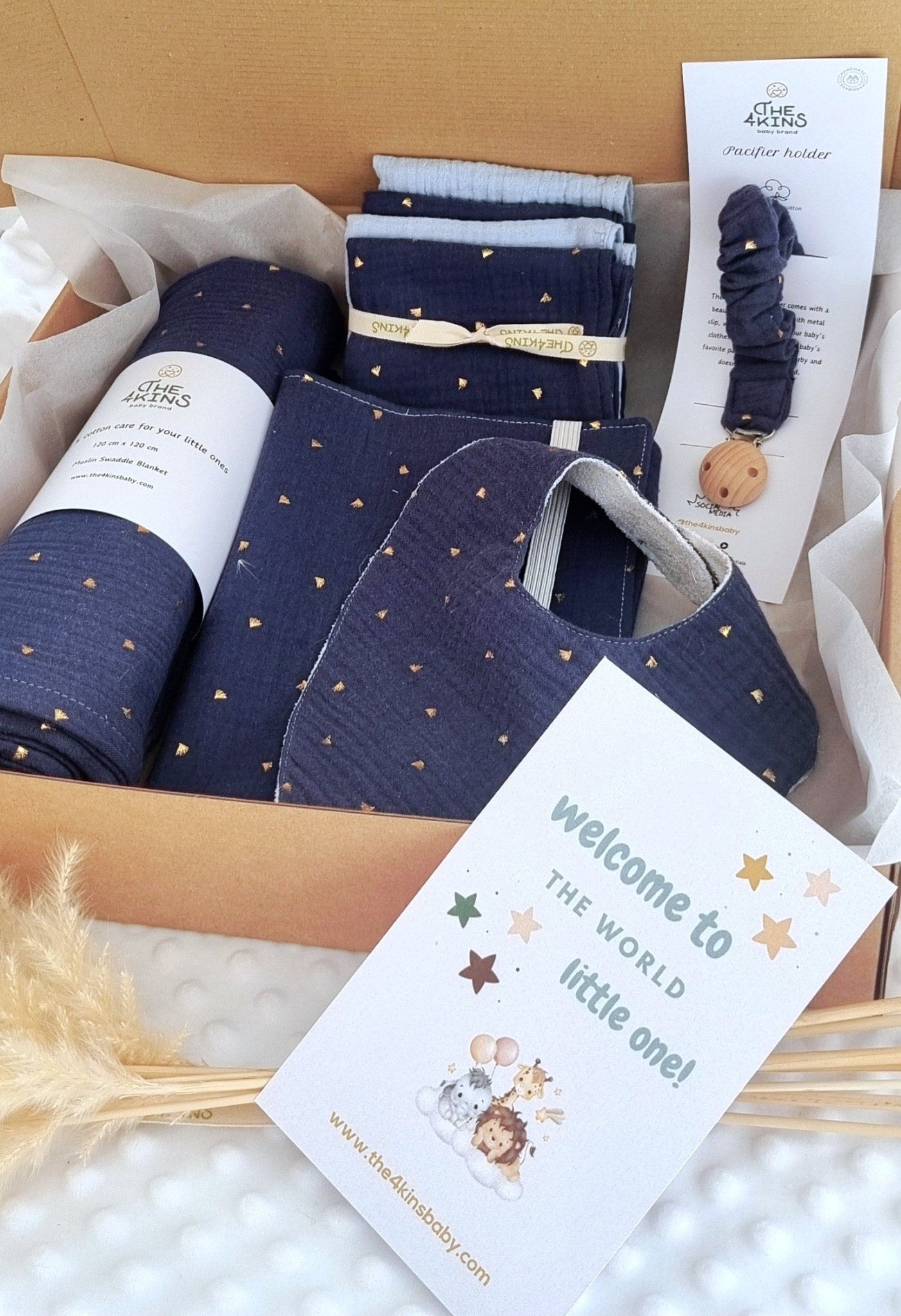 Blue Azure Gift Box - The4kins baby brand