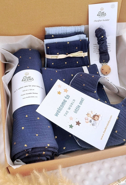 Blue Azure Gift Box - The4kins baby brand