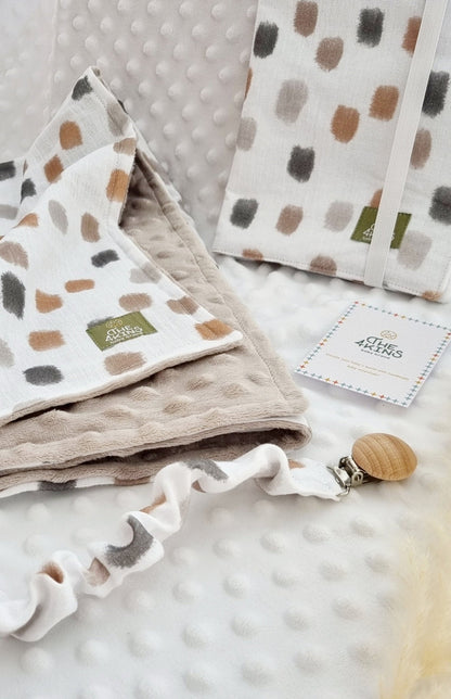 Boho Dots Minky Κουβερτούλα από Βαμβακερή Μουσελίνα - The4kins baby brand