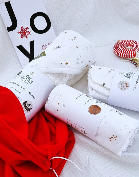 Christmas Santa Sack Gift Set Bath Time - The4kins baby brand