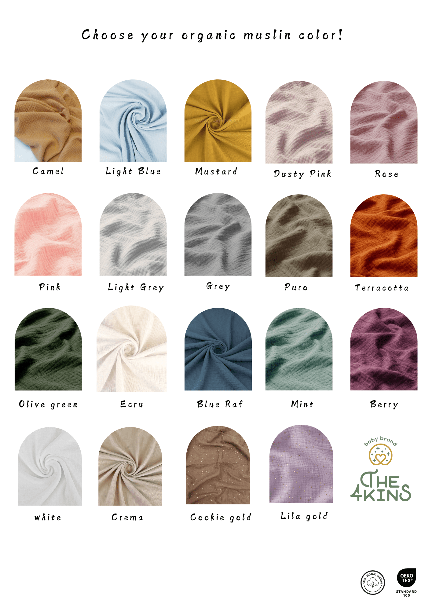 Extra Soft Σεντόνι Μουσελίνα Grey - The4kins baby brand