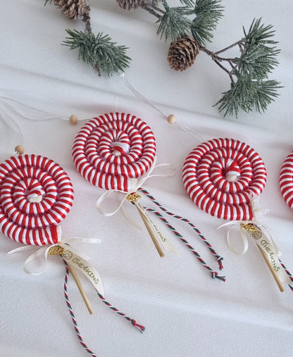 Lollipop Γουράκι in Striped Red - The4kins baby brand