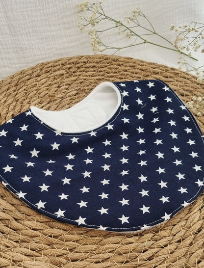 Navy Stars Αδιάβροχη Σαλιάρα - The4kins baby brand