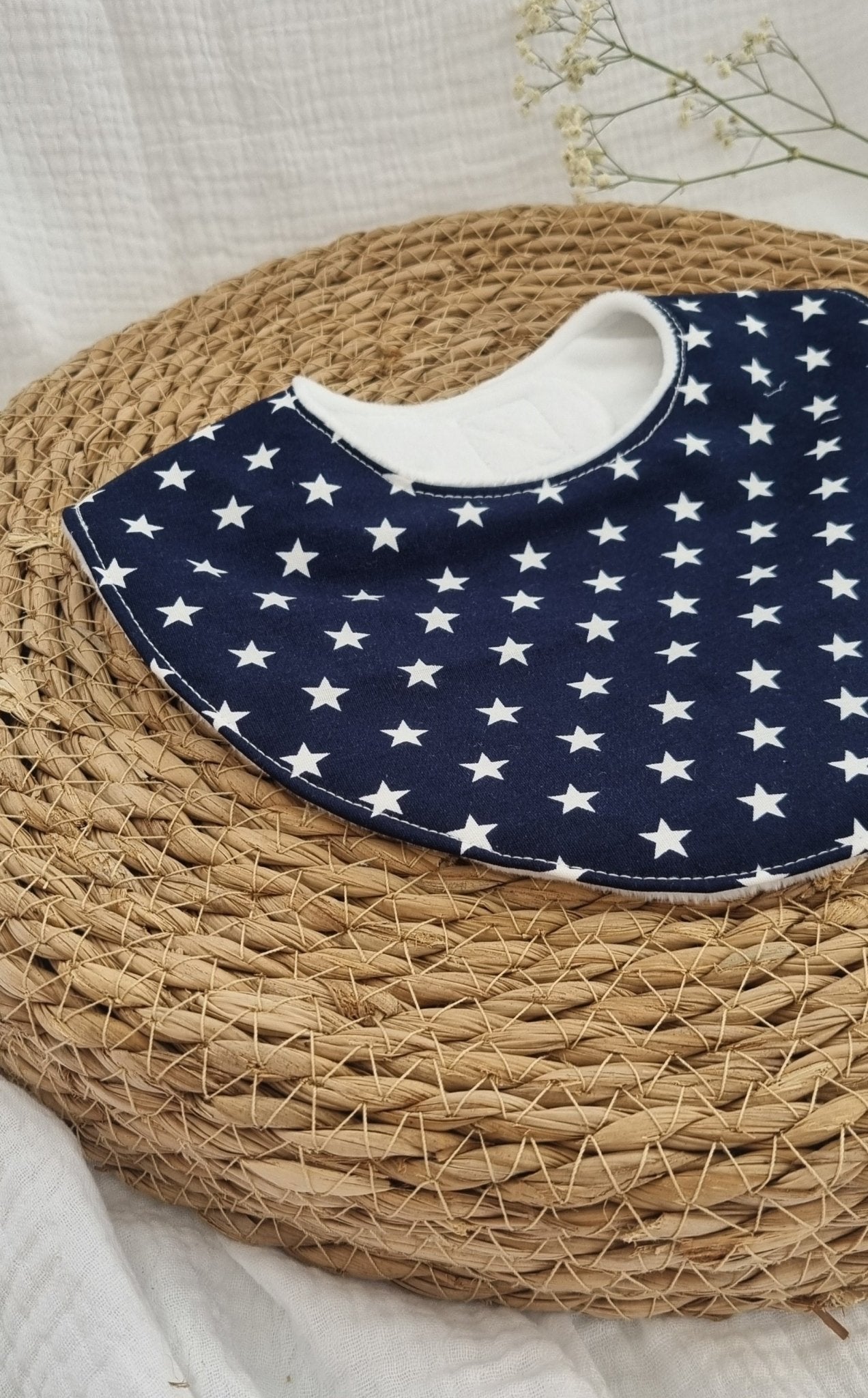 Navy Stars Αδιάβροχη Σαλιάρα - The4kins baby brand