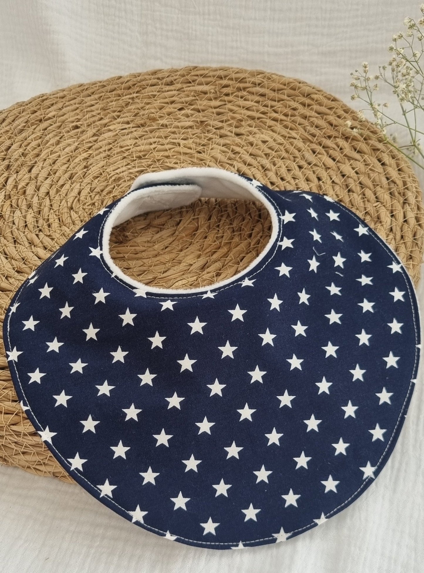 Navy Stars Αδιάβροχη Σαλιάρα - The4kins baby brand