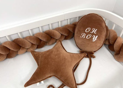 Πλεξούδα Braided Cot Bumper Cookie - The4kins baby brand