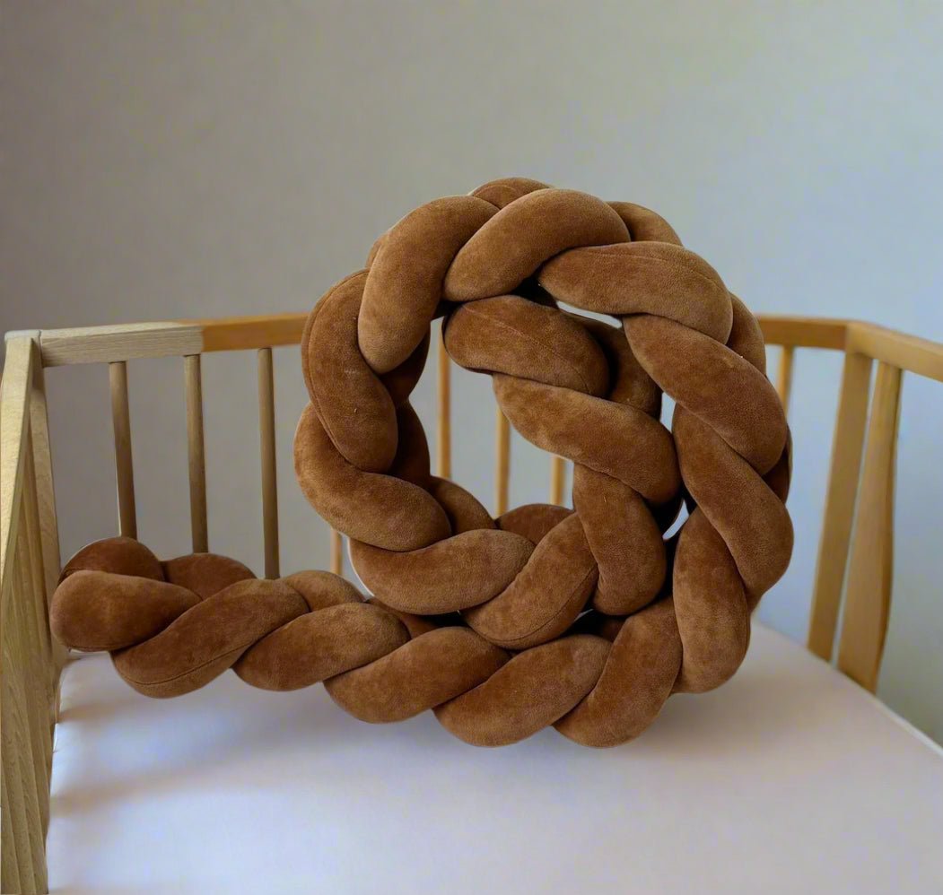 Πλεξούδα Braided Cot Bumper Cookie - The4kins baby brand