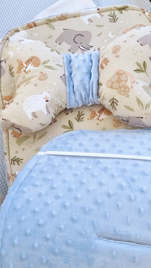 Woodland wonders Κάλυμμα Καροτσιού in Baby Blue - The4kins baby brand